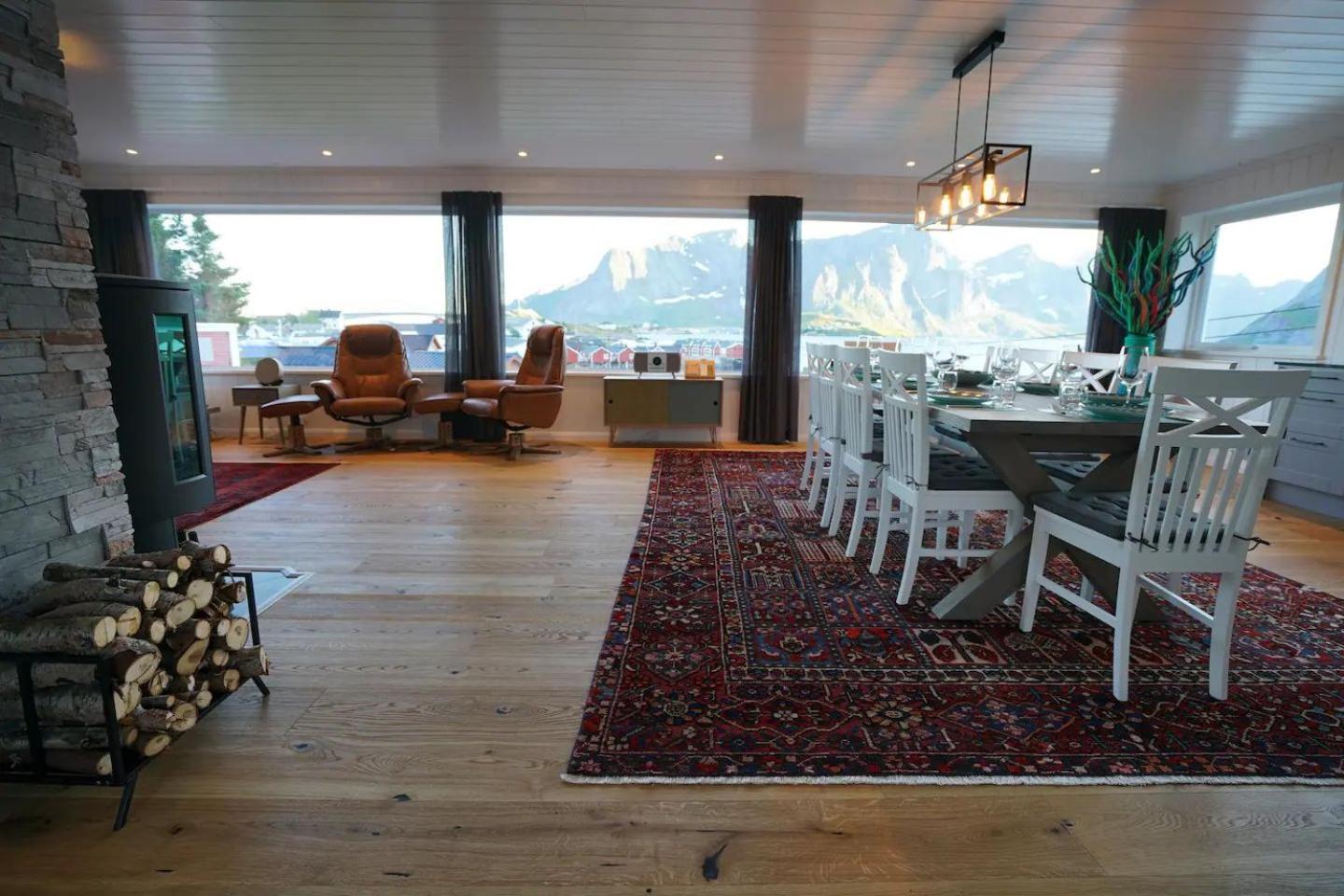 Lofoten Panoramic Luxury Home With Sauna Москенес Экстерьер фото