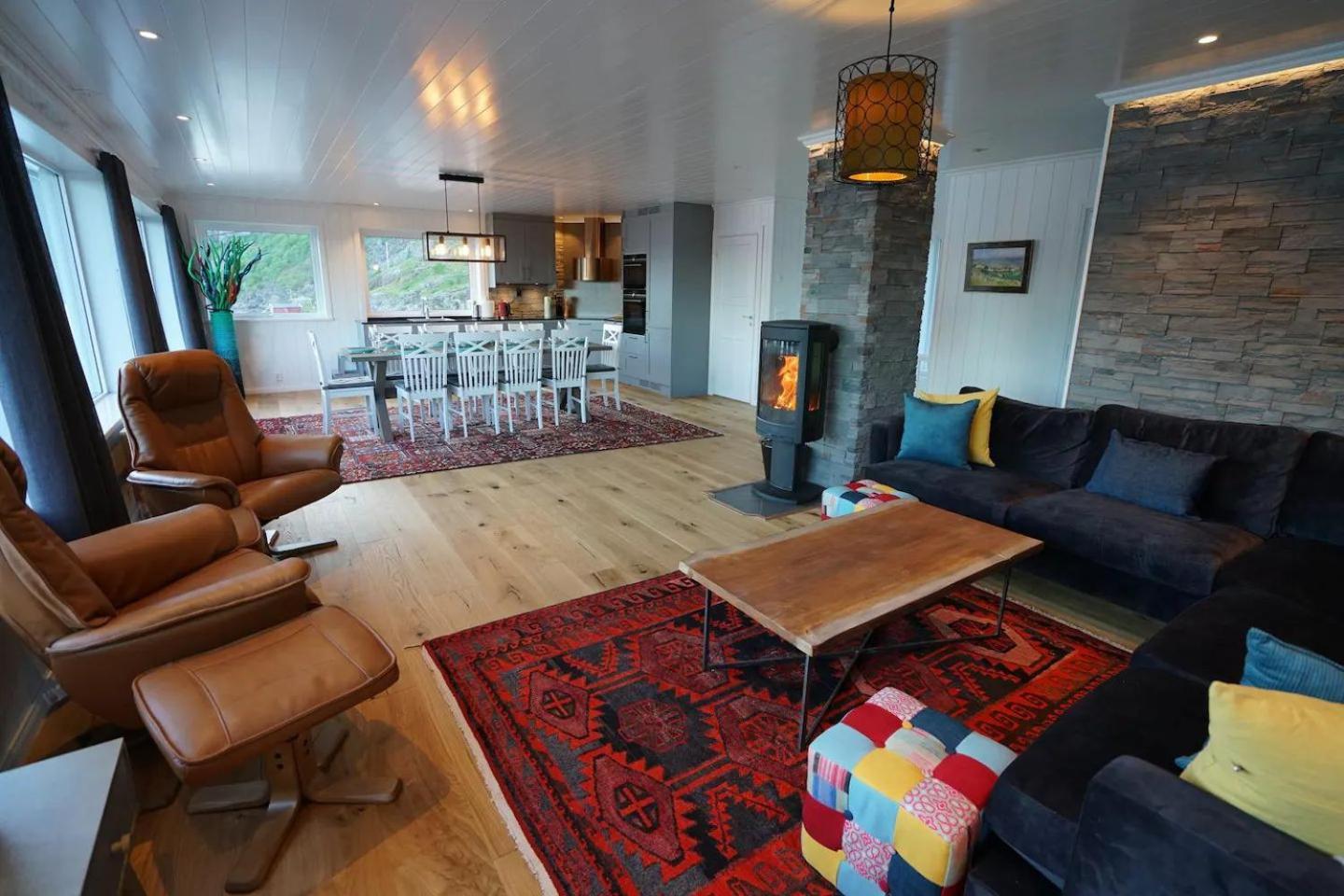 Lofoten Panoramic Luxury Home With Sauna Москенес Экстерьер фото
